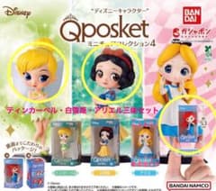 Qposket ミニチュアコレクション4 ティンカーベル 白雪姫 アリエル3体のサムネイル