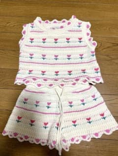 Bebe Organic ニット セットアップ 3Yのサムネイル