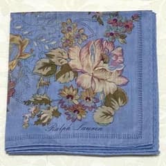 Ralph Lauren ハンカチ ブルー 花柄のサムネイル
