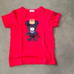 MIKIHOUSE 赤 クマ刺繍 Tシャツ120 ミキハウス クマ 赤 Tシャツ ロゴ 100 半袖｜Yahoo!フリマ（旧PayPay