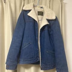Wrangler ボア襟付きデニムジャケット - メルカリ