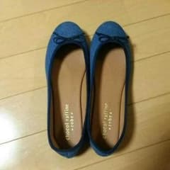 デニムのバレエシューズのサムネイル