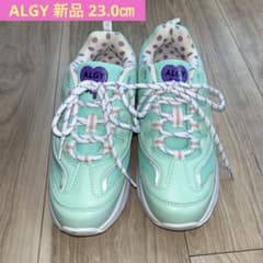 ALGY 新品未使用　23.0cm ミントグリーン スニーカー エアクッション付のサムネイル