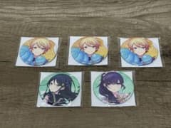 プロセカ グリッター缶バッジ 天馬司×3 星乃一歌 朝比奈まふゆ 非売品