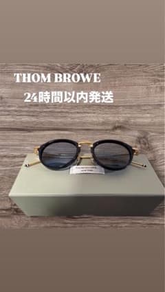 希少　THOM BROWNE TB-011 NAVY×18KGOLD 46サイズ 希少 THOM BROWNE TB-011 NAVY×18KGOLD 46サイズ - メルカリ