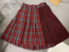 インパン付き Honeys チェックプリーツスカートのサムネイル