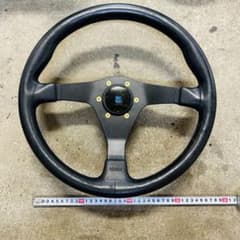 NARDI ナルディステアリング D型 シルバースポーク14インチ 社外 NARDI ナルディステアリング D型 シルバースポーク14インチ 社外