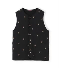 CABaN コットンカシミヤ フラワーネックベスト 定価52800円 CABaN コットンカシミヤ フラワーネックベスト 定価52800円 - メルカリ