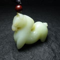 明時代 和田玉玉馬彫掛飾 玉佩 中国古美術 C1A200 - メルカリ