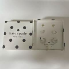 新品⭐️kate spade 両耳用ピアス3種セット box入り - メルカリ
