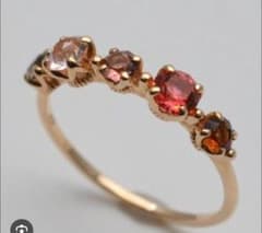 ノジェス　スワロフスキーガラス　リング　15号　K10YG ノジェス スワロフスキーガラス リング 15号 K10YG - メルカリ