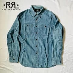 RRL ダブルアールエル シャンブレーシャツ 長袖 ラルフローレン ブルー