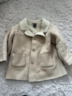 お値下げ♩¨̮ babyGAP ムートン風コート usedのサムネイル