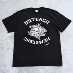 【希少デザイン】スカル 蛇 拳銃 両面プリント Tシャツ XL 黒 ビッグ
