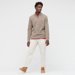 UNIQLO ユニクロ スフレヤーンハーフジップセーターのサムネイル
