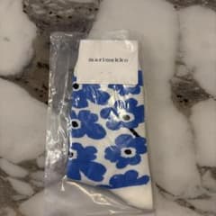 marimekko Unikko ソックス ブルー ホワイトのサムネイル