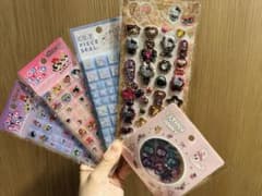 タイルシール　ぷくキラ　おはじきシール　サンリオ　パワーパフガールズ　キティのサムネイル