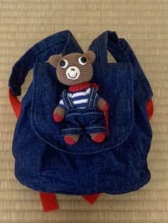 ミキハウス　ベビーリュック　クマのぬいぐるみのサムネイル
