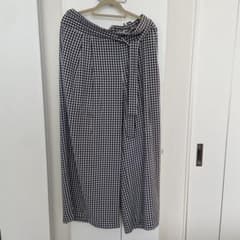 ワイドパンツ/ZARA/チェックパンツのサムネイル