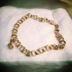 14k 金のブレスレット ハートがさりげなくついてるのサムネイル