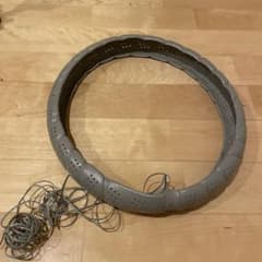 スポーツグリップ ステアリングホイールカバー グレーのサムネイル