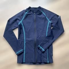 NIKE ラッシュガード 140cm ネイビー フルジップのサムネイル