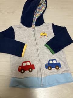 MIKI HOUSE ジップアップパーカー 100 車のサムネイル