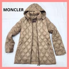 美品✨MONCLER キルティング　レザージャケット　ブラウン　サイズ0 美品✨MONCLER キルティング レザージャケット ブラウン サイズ0