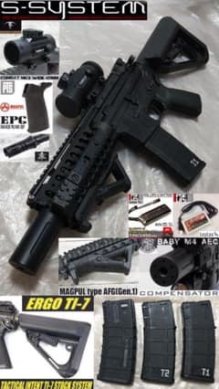 東京マルイ 電動ガン M4 S-SYSTEM ショート改 付属品多数 極美品 東京マルイ 電動ガン M4 S-SYSTEM ショート改 付属品多数 極美品