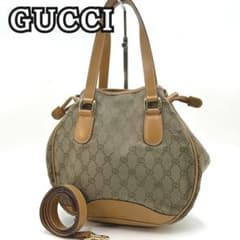 GUCCI オールドグッチ 2wayハンドバッグ ショルダーバッグ ゴールド 