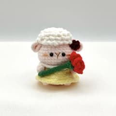 母の日限定デザイン】あみぐるみ ぬいぐるみ 編み物 ひつじ - メルカリ