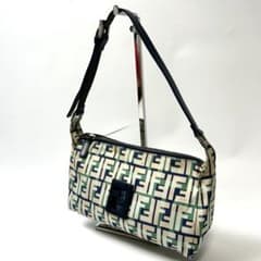 フェンディ ズッカ FF金具 ワンショルダー ハンドバッグ カラフル