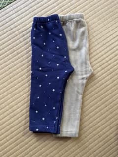 UNIQLO 秋冬ベビーレギンス 80cm 2枚セットのサムネイル