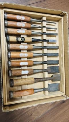 ノミ10本セット 木製ハンドルのサムネイル