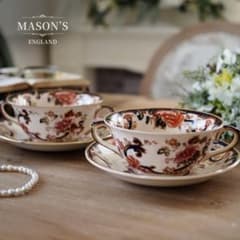 英国メイソンズMason's ブルーマンダレイ スープカップ2客 - メルカリ