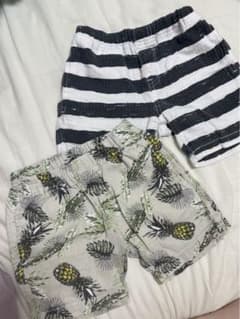 ラッドチャップ　ハーフパンツ　２枚　パイナップル　ボーダーのサムネイル