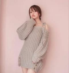 andmary Mia ribbon knit mini dressのサムネイル