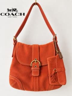 【超レア】COACH スエード オールドコーチ ショルダーバッグ ポーチ付きのサムネイル