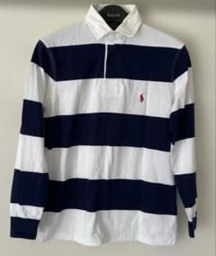 Polo Ralph Lauren ラガーシャツ ネイビー ホワイト
