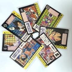 ドラゴンボールカードダス【本弾 キラカード7枚セット】BANDAI 95～96年のサムネイル