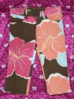 Y2K 希少【新品】ALBA ROSA ハイビスカス総柄パンツ ブラウン - メルカリ