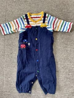 【明日まで】ミキハウス　ベビー服　50-60cm ロンパースのサムネイル