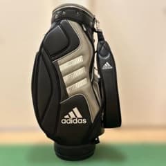 adidas キャディバッグ黒 ブラックヘッドカバー付き - メルカリ