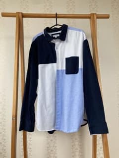 TRANS LAND パッチワーク長袖シャツ Lのサムネイル
