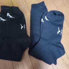 MIZUNO 野球 ソックス 黒ロング 24-27cm ２足セットのサムネイル