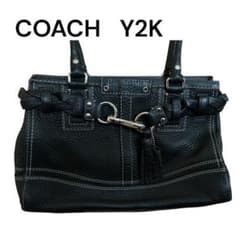 COACH Y2K レザー 肩かけバッグ コーチ00sファッション⭐️極美品