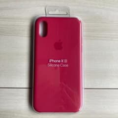 Apple純正 iPhone XS シリコーンケースハイビスカスのサムネイル