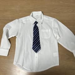 キッズYシャツ120  ネクタイ付きのサムネイル