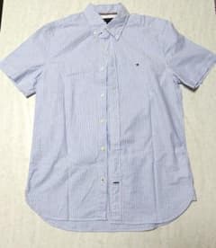 美品【TOMMYHILFIGER】 半袖シャツ ストライプ Sサイズのサムネイル