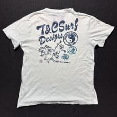 146 T&C Surf Yin Yang Yang Dragon Print Tee M